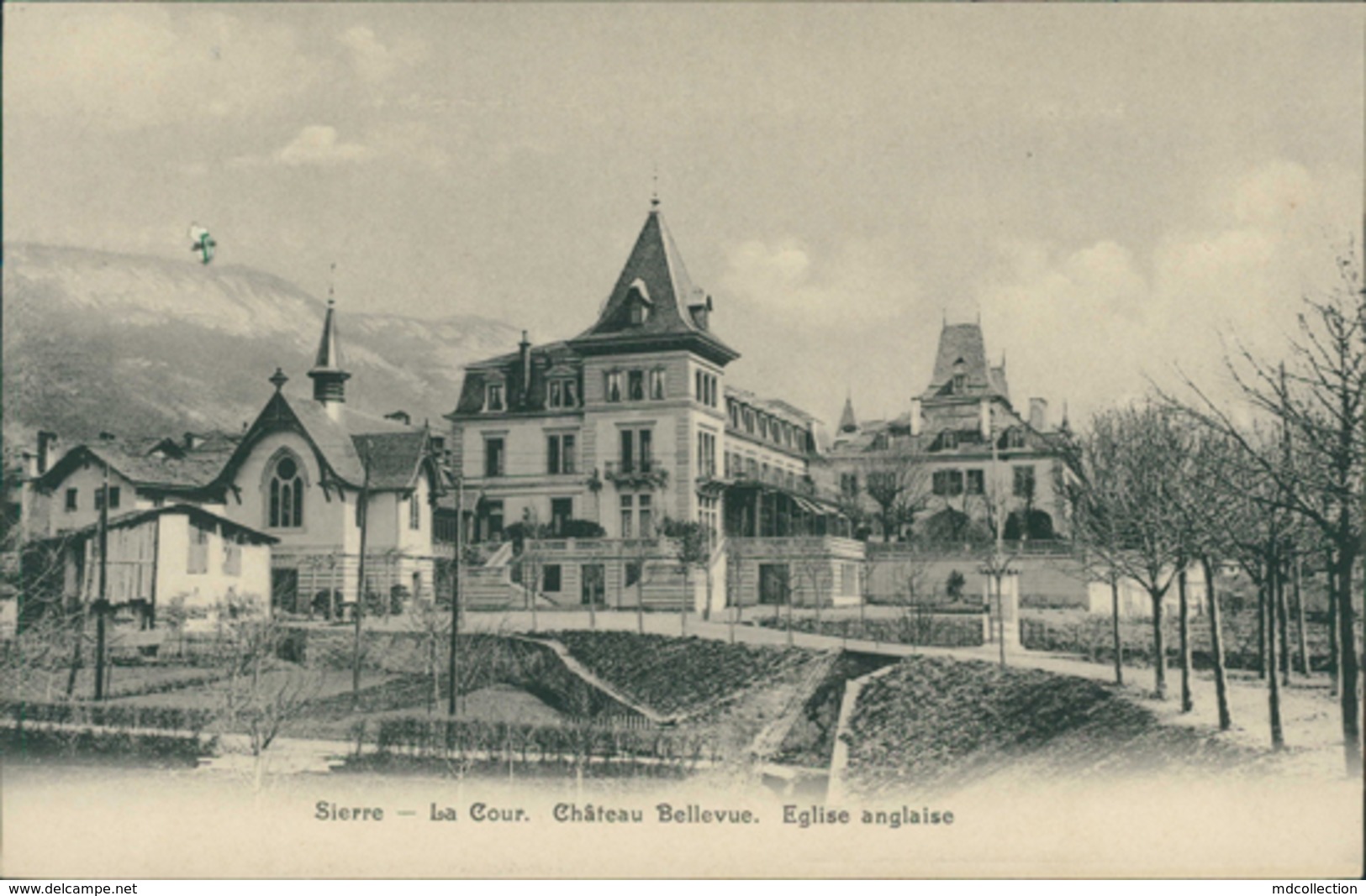 CH SIERRE / Château Bellevue - Eglise Anglaise / - Sierre