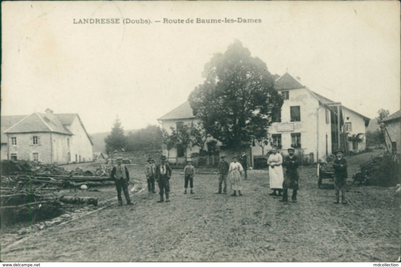 25 LANDRESSE / Route De Baume Les Dames / Belle Carte Animée - Andere & Zonder Classificatie