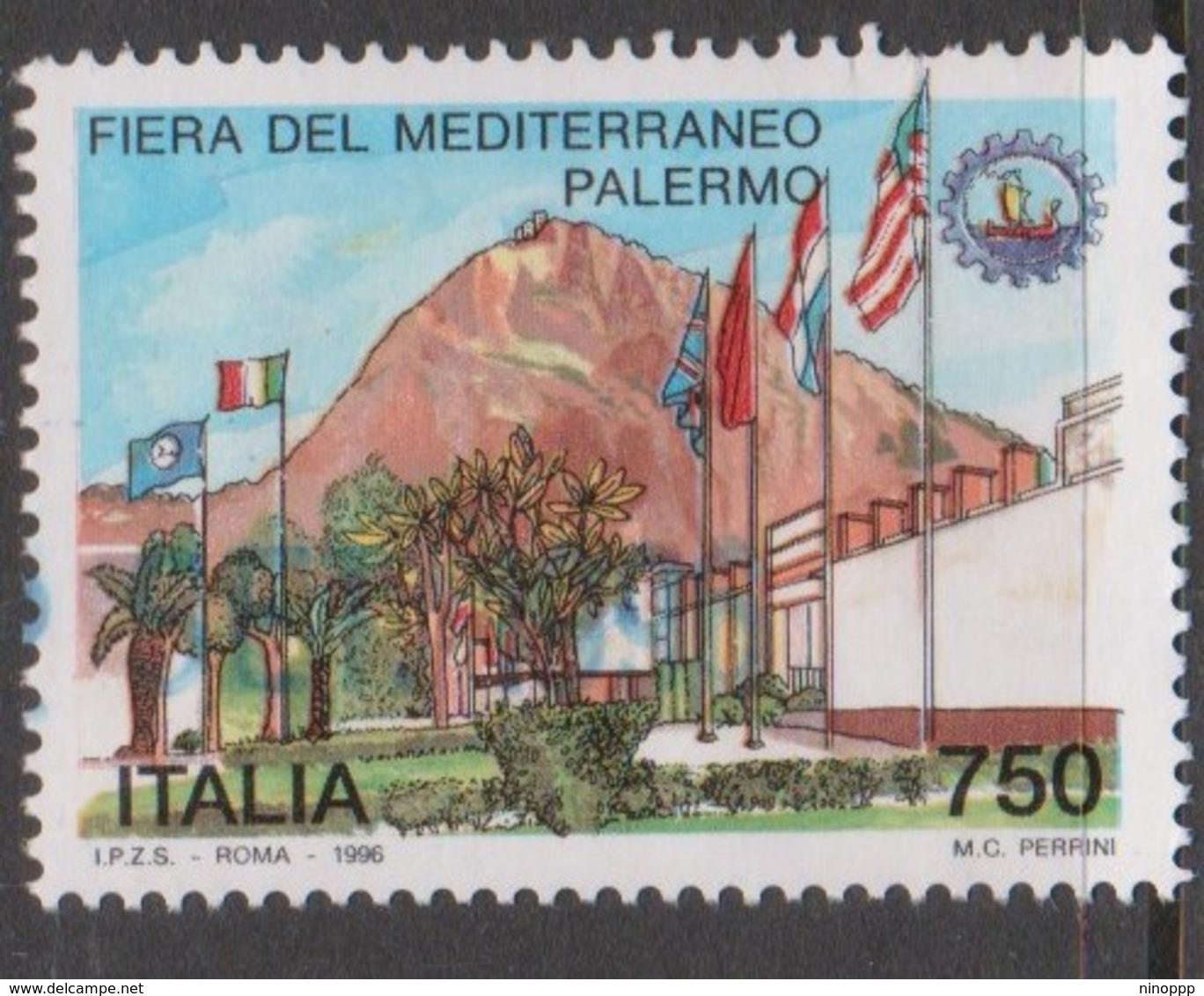 Italy Republic S 2221 1996 Mediterranean Fair ,used - 1991-00: Used