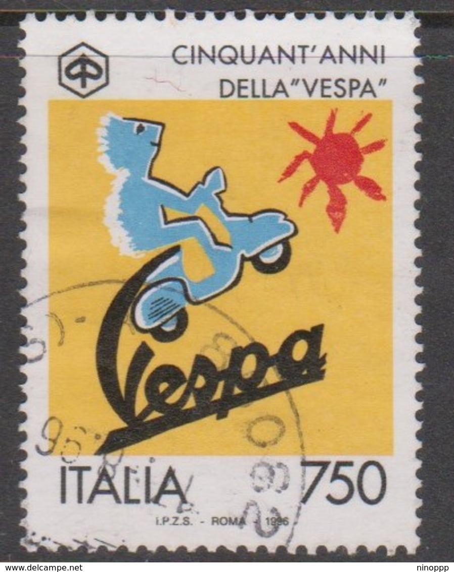 Italy Republic S 2223 1996 50th Anniversary Vespa Production,used - 1991-00: Used