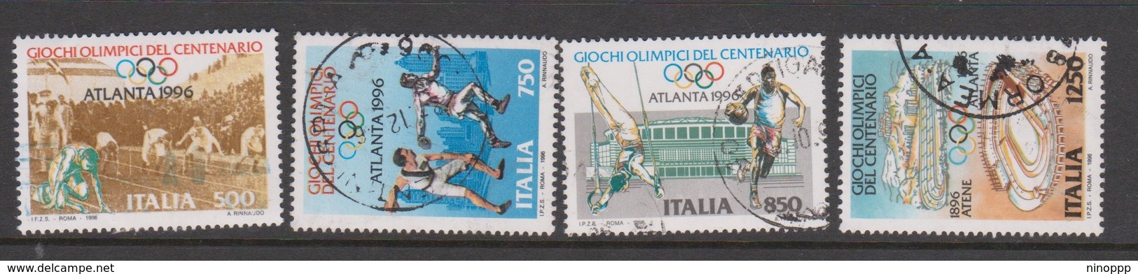 Italy Republic S 2225-2228 1996 Olympic Games ,used - 1991-00: Used