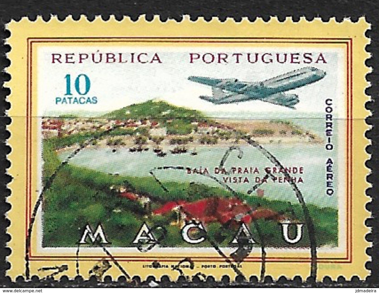 Macau Macao – 1960 Airmail 10 Patacas - Usados