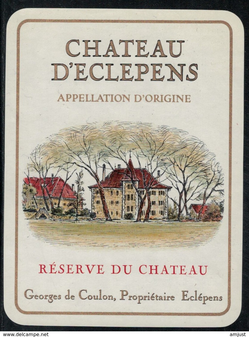 Etiquette De Vin // Château D'Eclépens - Schlösser