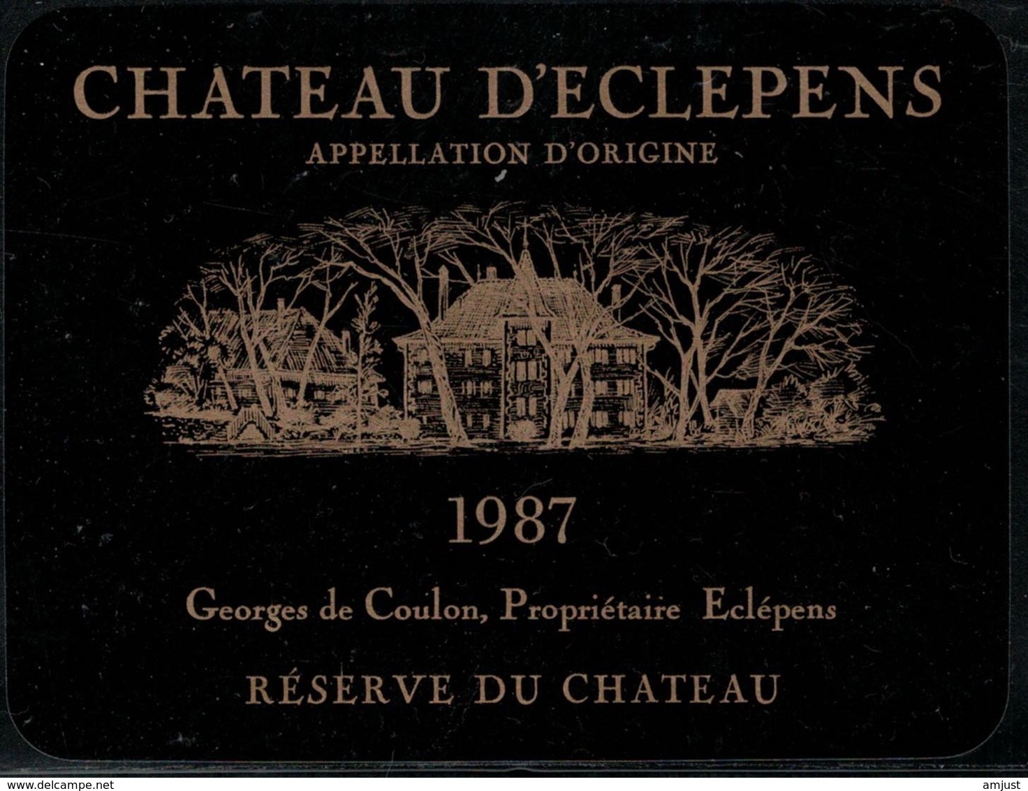 Etiquette De Vin // Château D'Eclépens - Kastelen