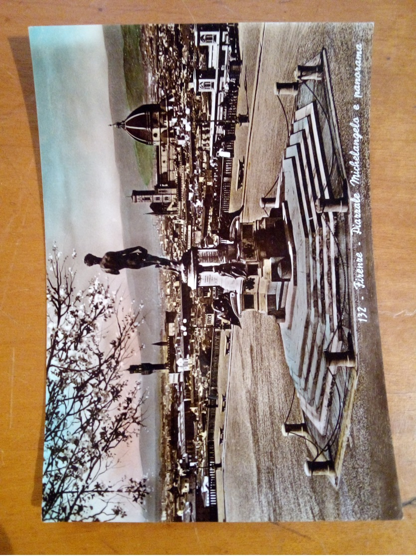 FIRENZE Piazzale Michelangelo E Panorama VIAGGIATA Nel 1955 - Firenze