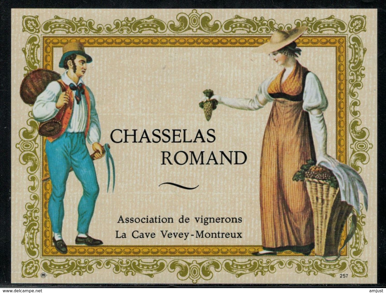 Etiquette De Vin // Chasselas Romand - Costumi Tradizionali