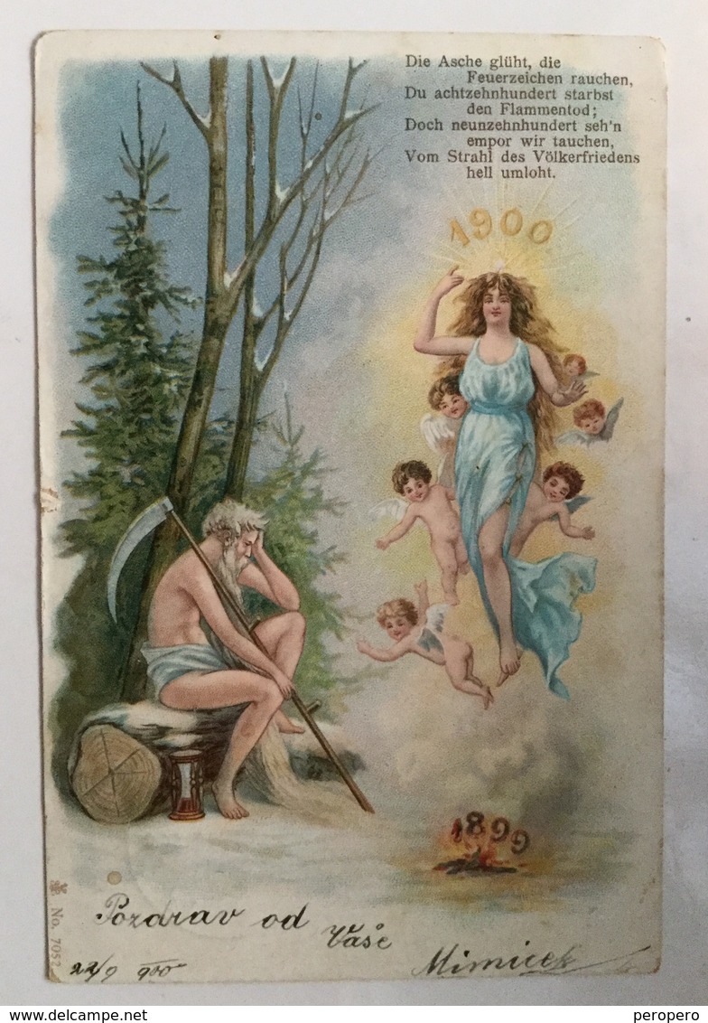 AK  ANGEL  ENGEL  LITHO  1899/1900 - Angeli