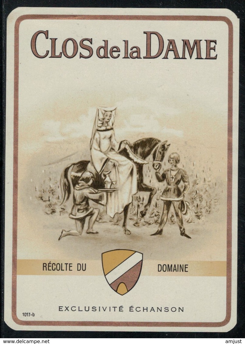 Etiquette De Vin // Echanson, Clos De La Dame - Caballos