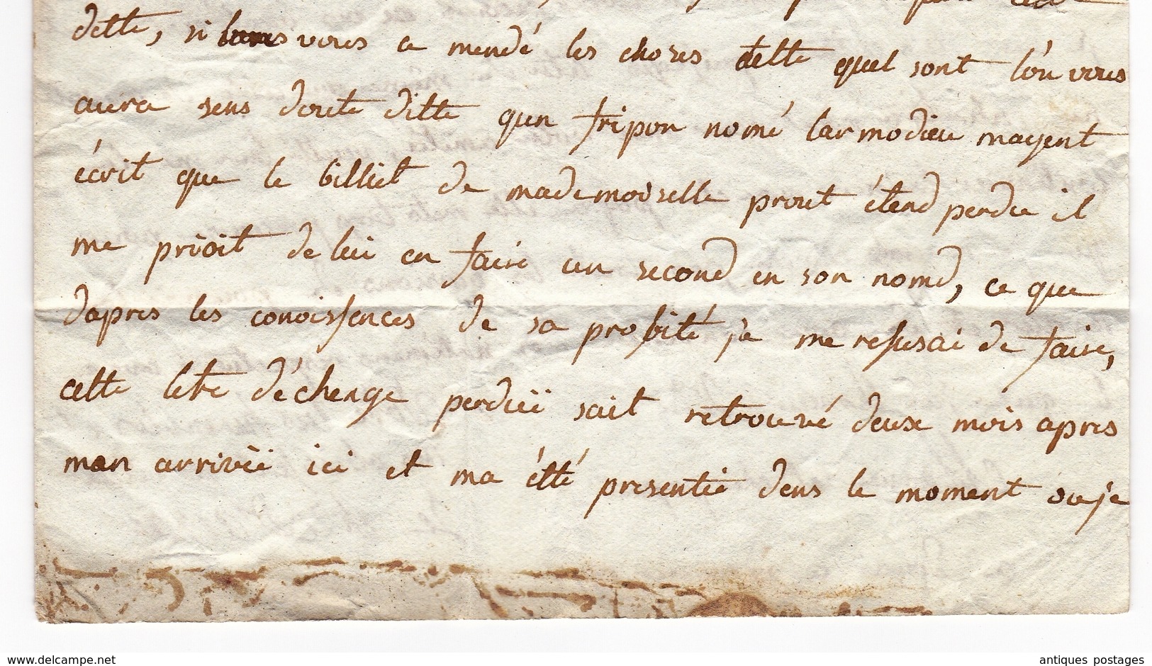 Lettre 1778 Douai Flandres Niort Deux-Sèvres Poitou Ordre Militaire et Royal de Saint-Louis Cachet de Cire