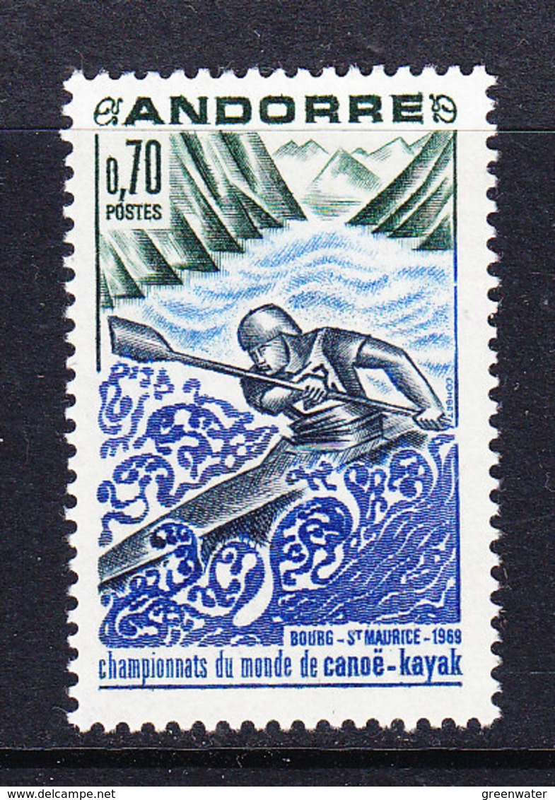 Andorra Fr. 1969 Championnats De Monde De Canoe-kayak 1v  ** Mnh (43890L) - Ongebruikt