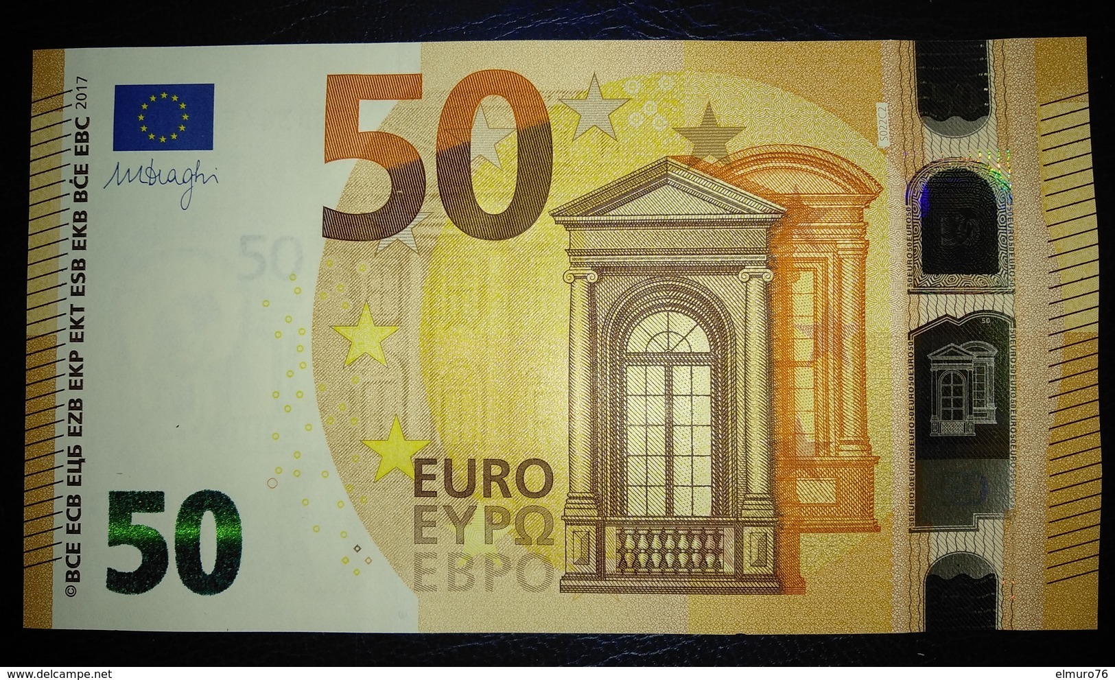 50 EURO S022C2 Italy DRAGHI Serie SD Ch 44 Perfect UNC - 50 Euro