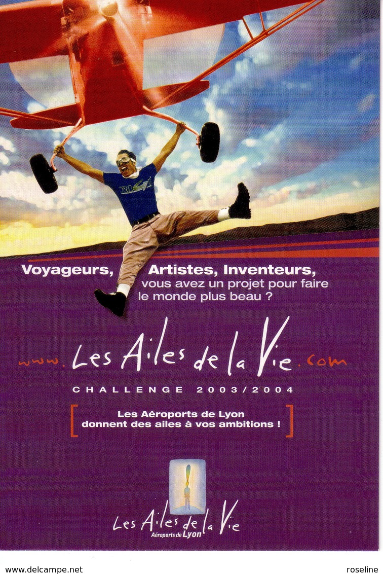 FOLON  Ed Carte à Pub -  Ailes De La Vie  - Avion - CPM 10,5x15 TBE 2003  Neuve - Folon