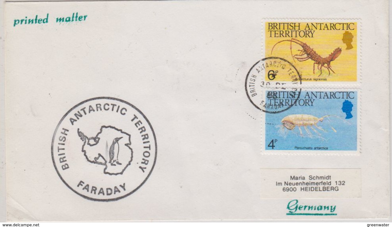 British Antarctic Territory 1985 Faraday Ca 30 De 85 Faraday (43897) - Briefe U. Dokumente