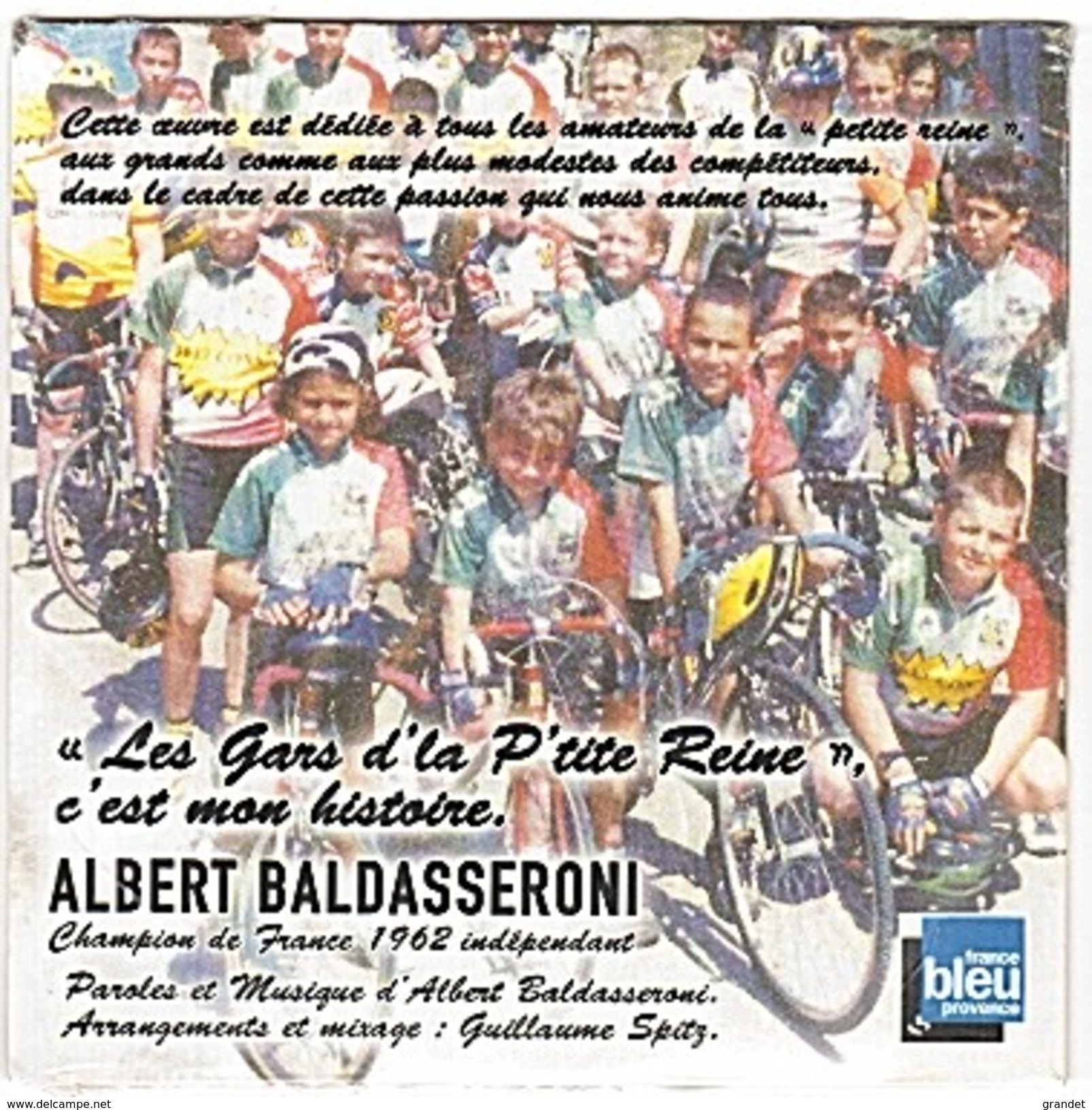 CYCLISME - BALDASSERONI - 1962 - CD  - SIMPLE SINGLE - CHAMPION DE FRANCE - - Edizioni Limitate