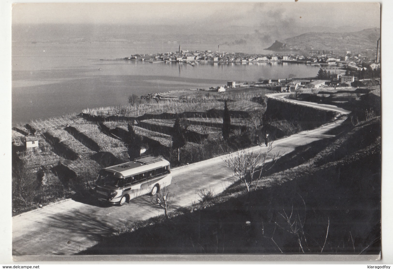 Izola Old Postcard Travelled 1957 B190720 - Slovenia