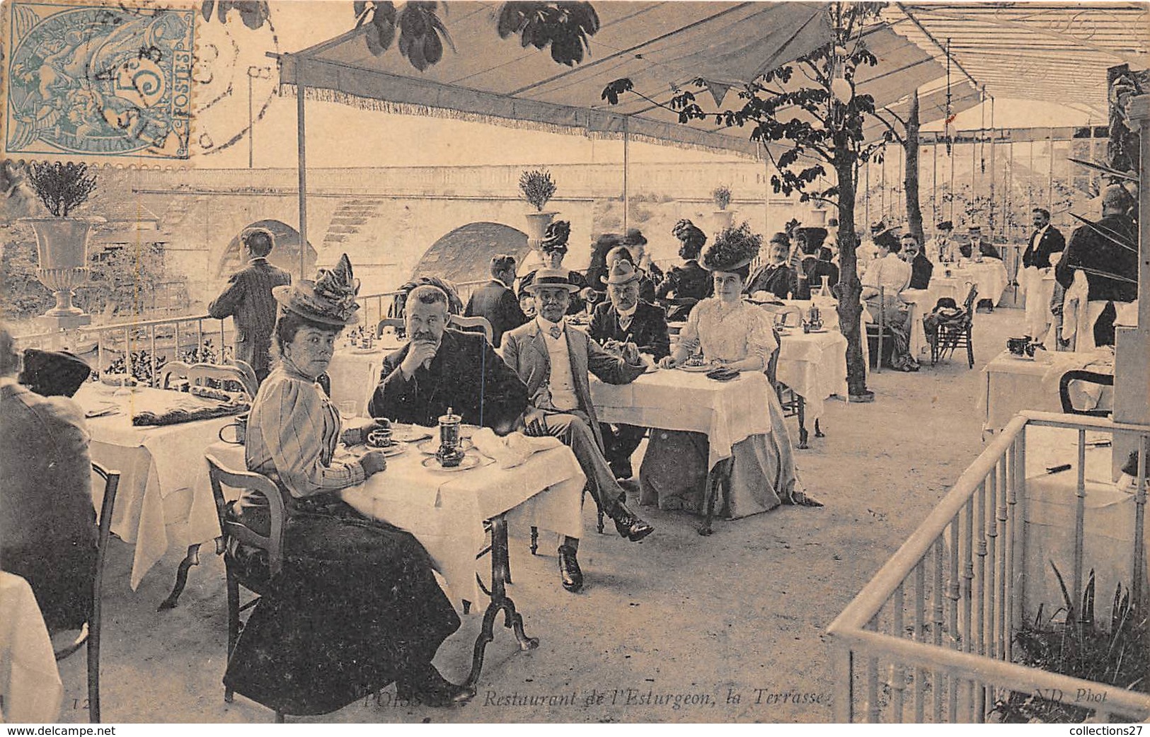 78-POISSY- RESTAURANT DE L'ESTURGEON , LA TERRASSE - Poissy