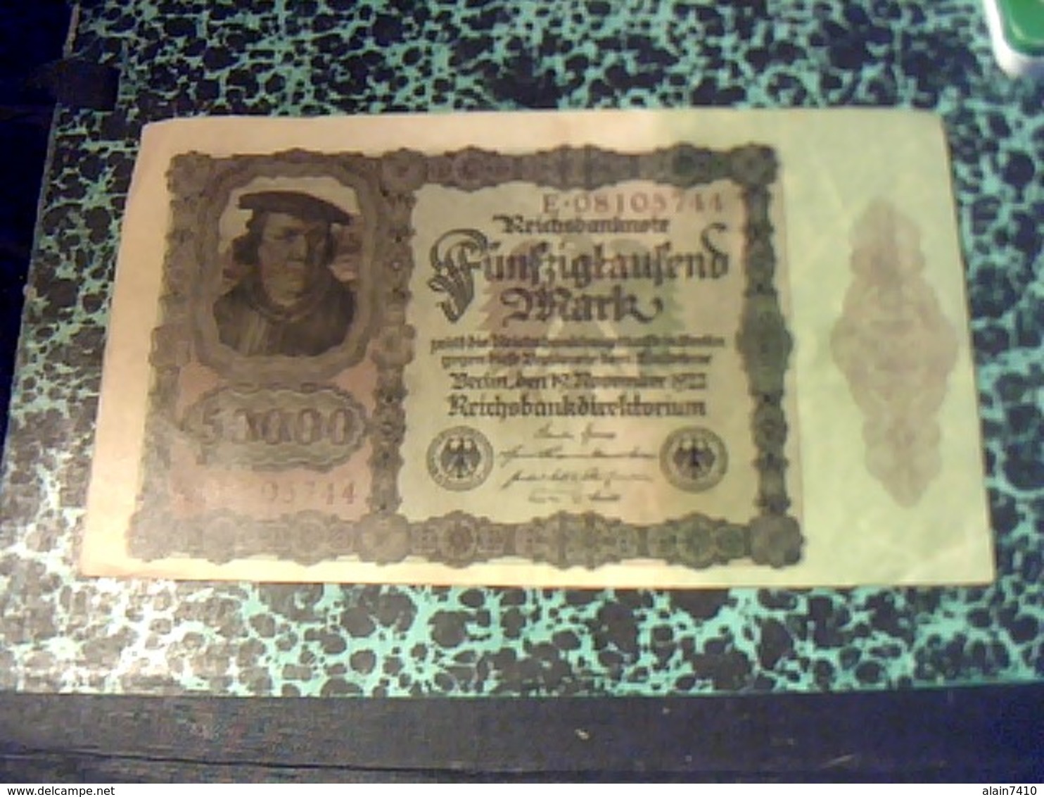 Allemagne Billet De Banque  De 50000 Mark   Reichsbanknote  Annèe 1922 BE/TB Ayant Circulé - 50.000 Mark