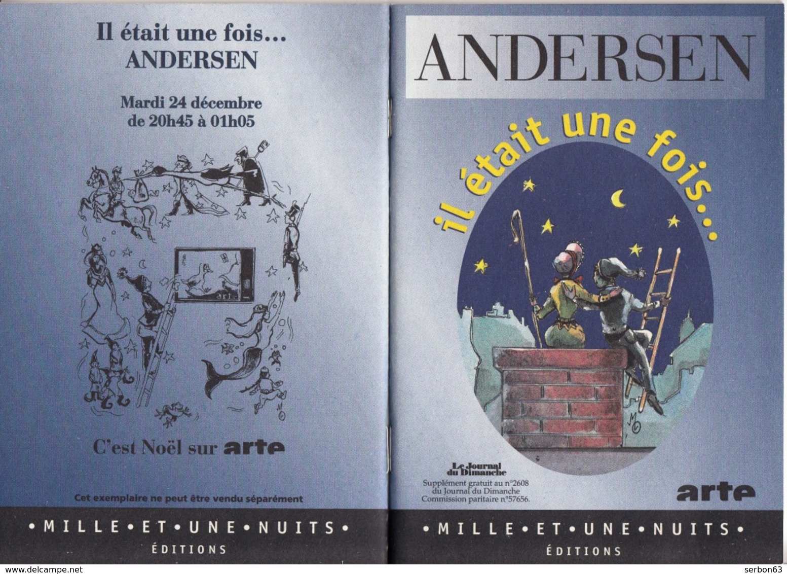 ANDERSEN CONTES LIVRET NEUF 10,5X15cm  L'INÉBRANLABLE SOLDAT DE PLOMB ET LA BERGÈRE ET LE  RAMONEUR 34 PAGES - Serbon63 - Autres & Non Classés