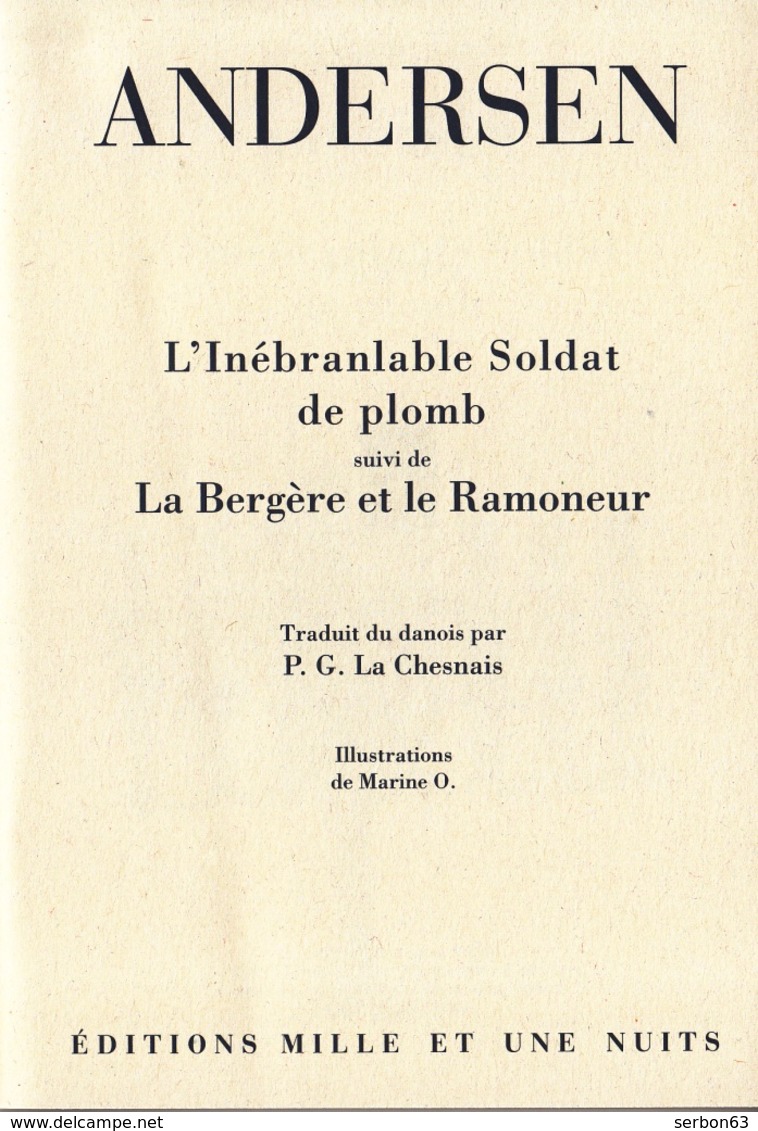 ANDERSEN CONTES LIVRET NEUF 10,5X15cm  L'INÉBRANLABLE SOLDAT DE PLOMB ET LA BERGÈRE ET LE  RAMONEUR 34 PAGES - Serbon63 - Autres & Non Classés