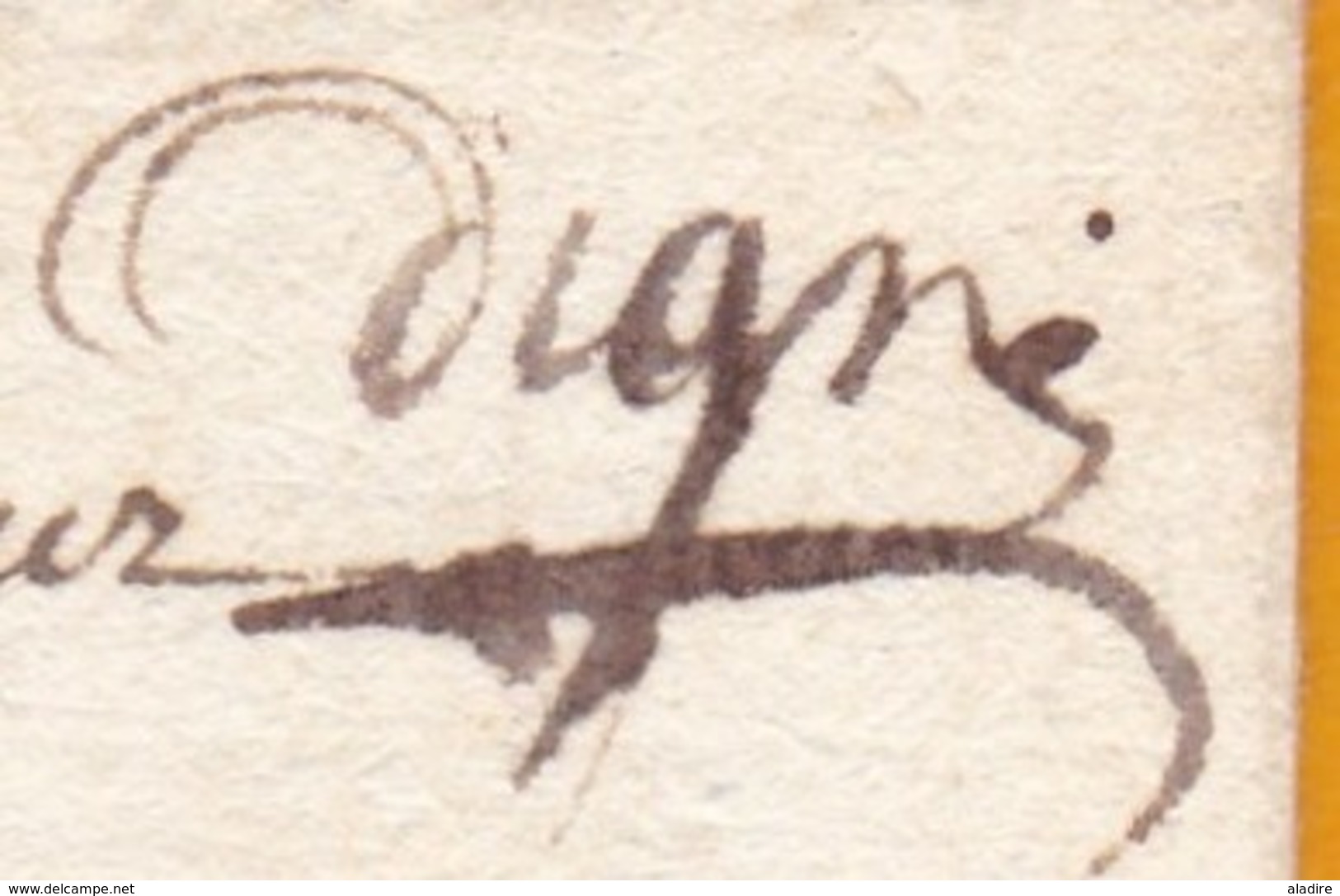 1786 - Marque Postale Manuscrite DIGNE, Alpes De Haute Provence Sur Lettre Avec Correspondance Vers St Julien, VAR - 1701-1800: Precursors XVIII