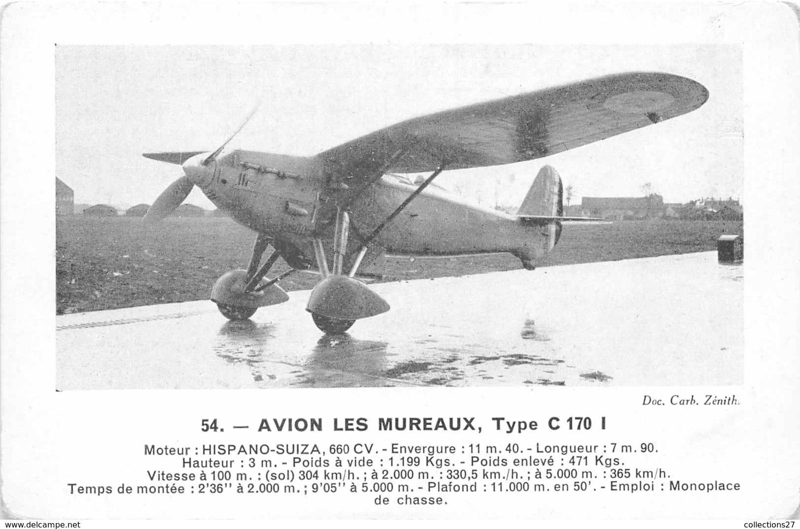 78-LES-MUREAUX- AVION LES MUREAUX- TYPE C 170 I - Les Mureaux