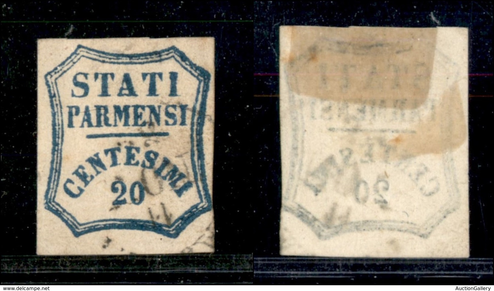 Antichi Stati Italiani - Parma - 1859 - 20 Cent (15) - Piccoli Punti Chiari (600) - Andere & Zonder Classificatie