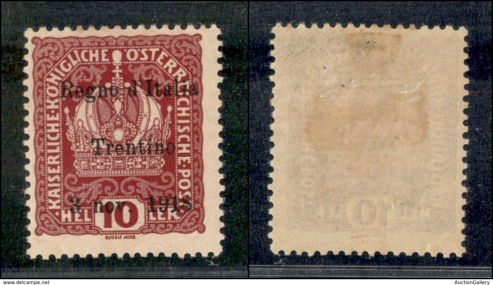 Occupazioni I Guerra Mondiale - Trentino-Alto Adige - 1918 - 10 Heller (4) - Gomma Originale (15) - Other & Unclassified