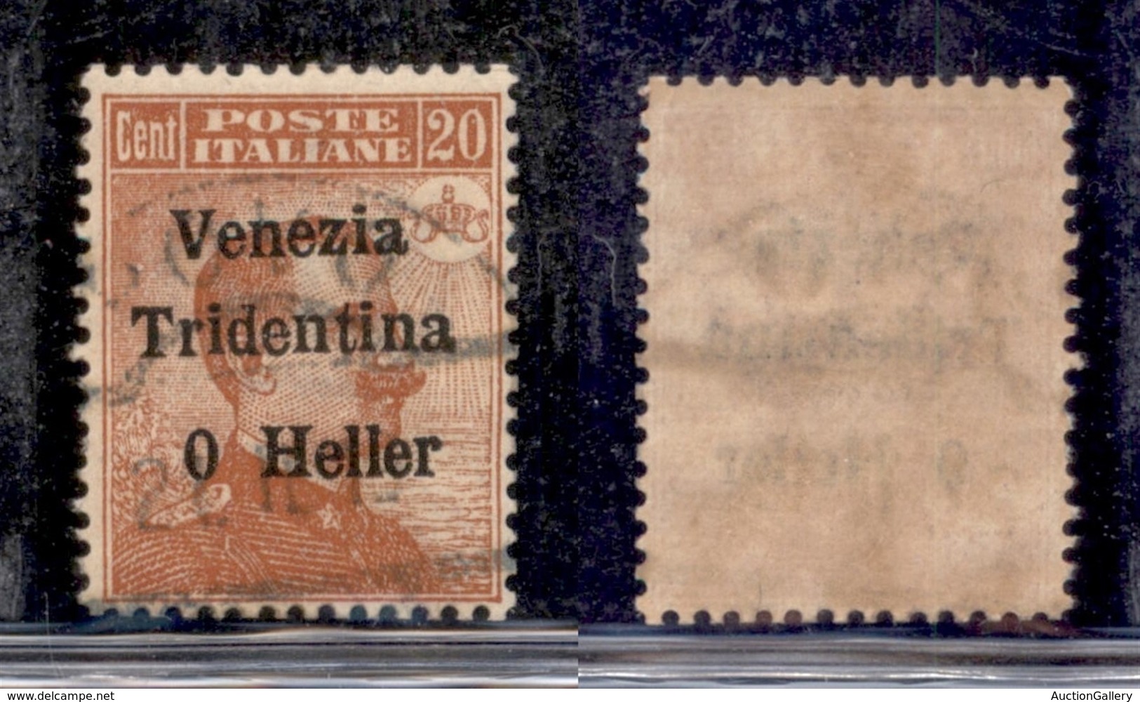 Occupazioni I Guerra Mondiale - Trentino-Alto Adige - 1918 - 20 Heller Su 20 Cent Michetti  (30c) - Senza 2 - Usato (150 - Autres & Non Classés