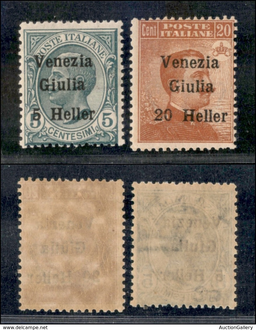 Occupazioni I Guerra Mondiale - Venezia Giulia - 1919 - Soprastampati (30/31) - Serie Completa - Gomma Integra (12) - Other & Unclassified