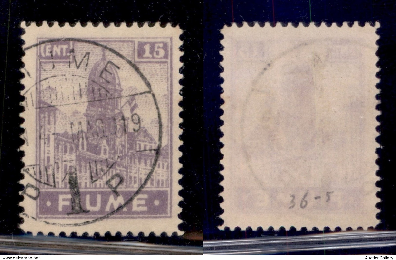 Occupazioni I Guerra Mondiale - Fiume - 1919 - 15 Cent (A 36) Usato (80) - Other & Unclassified