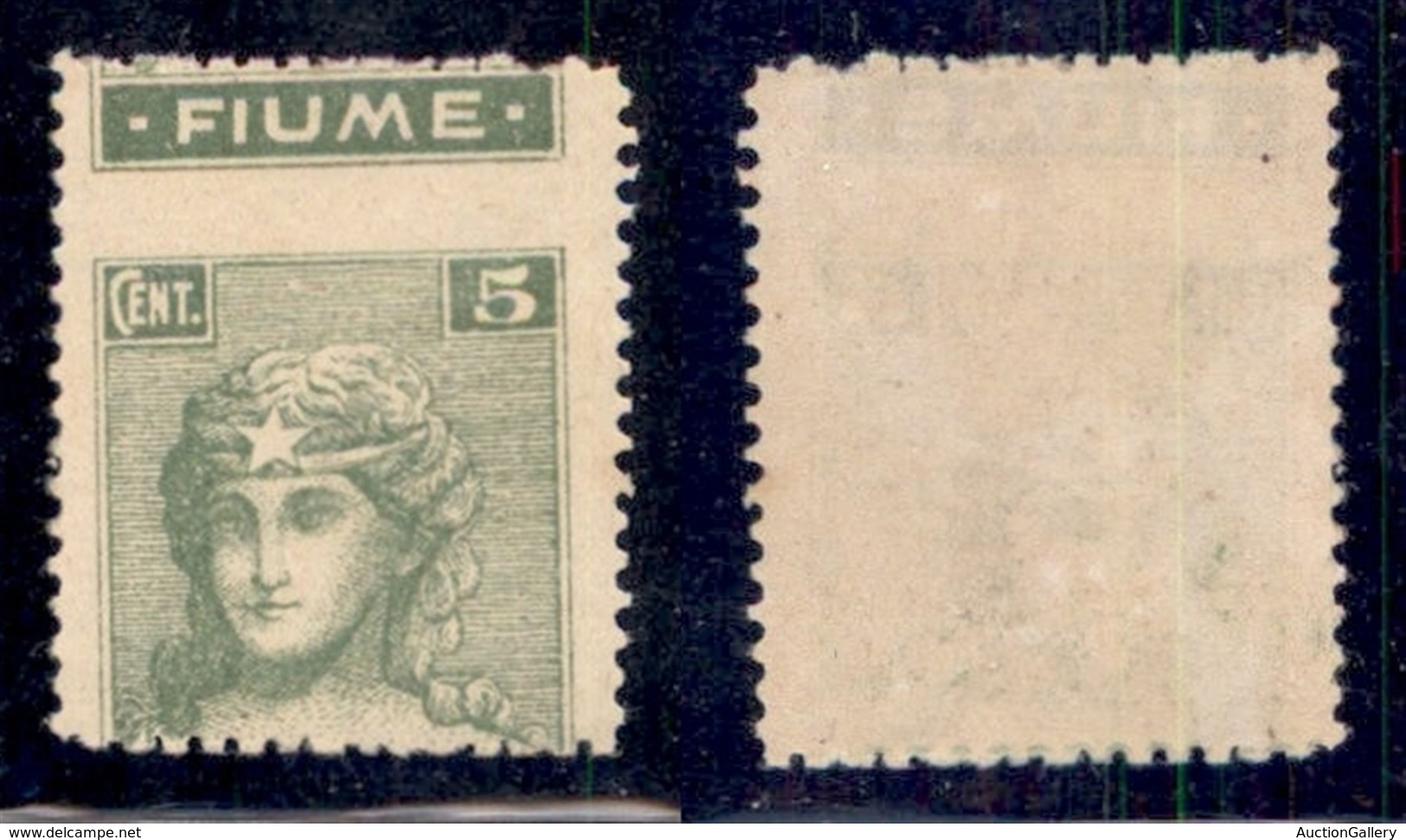 Occupazioni I Guerra Mondiale - Fiume - 1919 - 5 Cent (C 34 Varietà Kd) - Fiume In Alto - Gomma Originale - Non Cataloga - Other & Unclassified