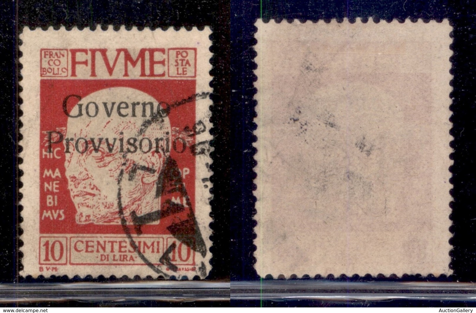 Occupazioni I Guerra Mondiale - Fiume - 1921 - 10 Cent Governo Provvisorio (176) Usato (50) - Autres & Non Classés