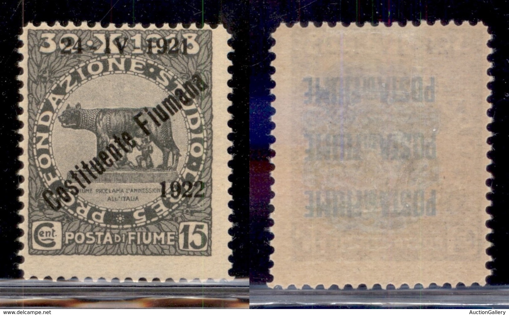 Occupazioni I Guerra Mondiale - Fiume - 1922 - 15 Cent Costisuente (181) - Gomma Originale (25) - Autres & Non Classés