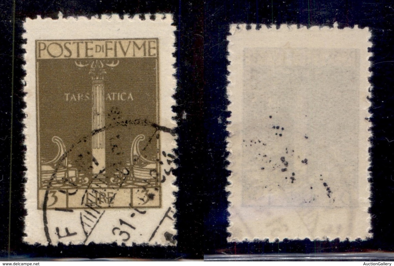 Occupazioni I Guerra Mondiale - Fiume - 1923 - 3 Lire San Vito (200 Usato (55) - Autres & Non Classés