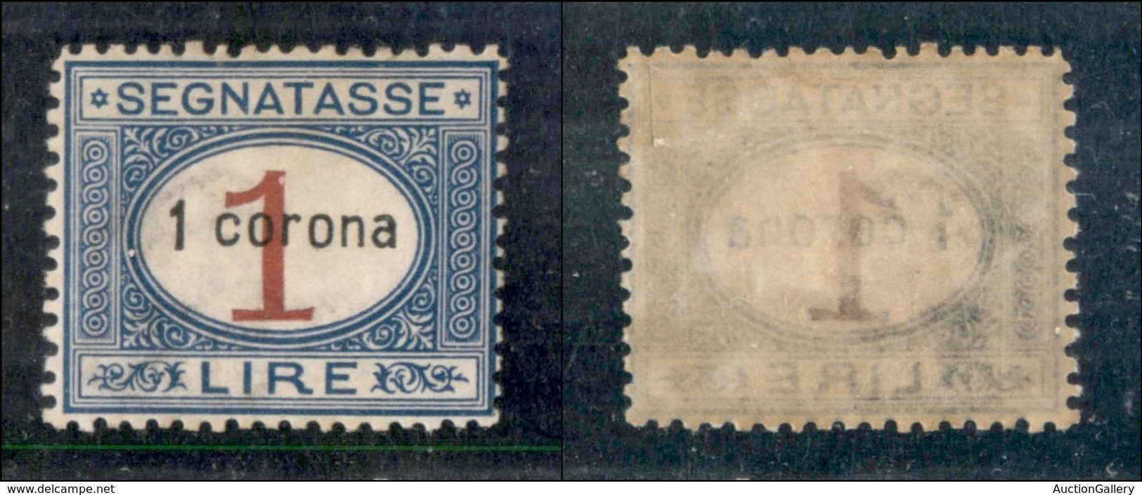 Occupazioni I Guerra Mondiale - Dalmazia - 1922 - 1 Corona Su 1 Lira (2) - Gomma Originale (20) - Autres & Non Classés