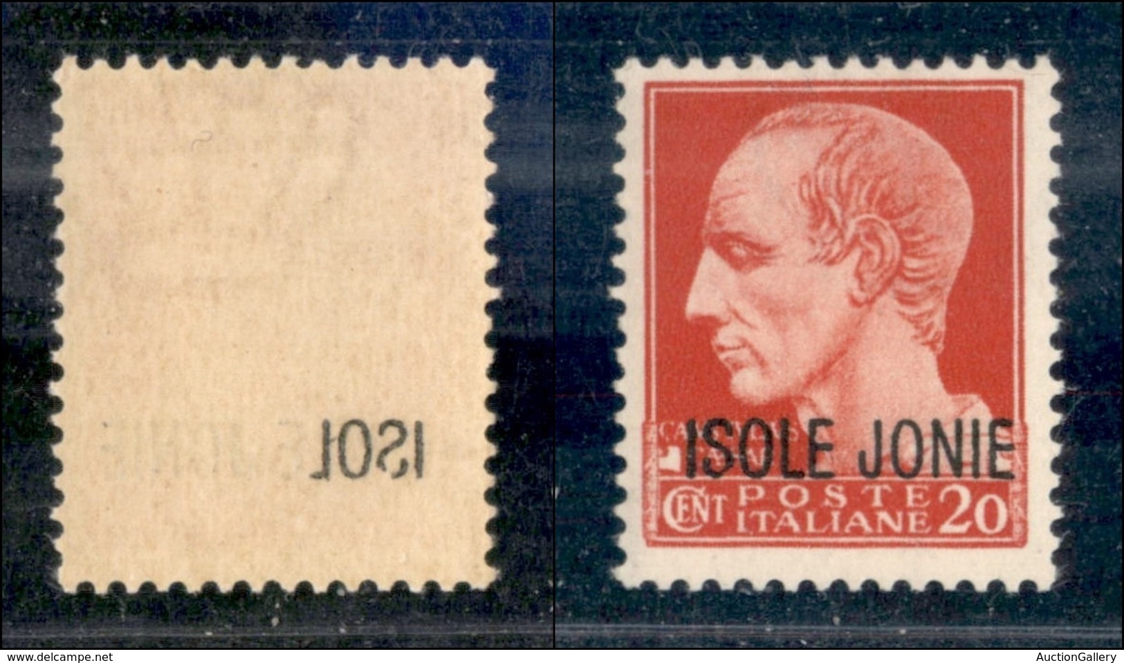 Occupazioni II Guerra Mondiale - Isole Jonie - 1941 - 20 Cent (3-varietà) Con Decalco Parziale (150L) - Gomma Integra -  - Autres & Non Classés