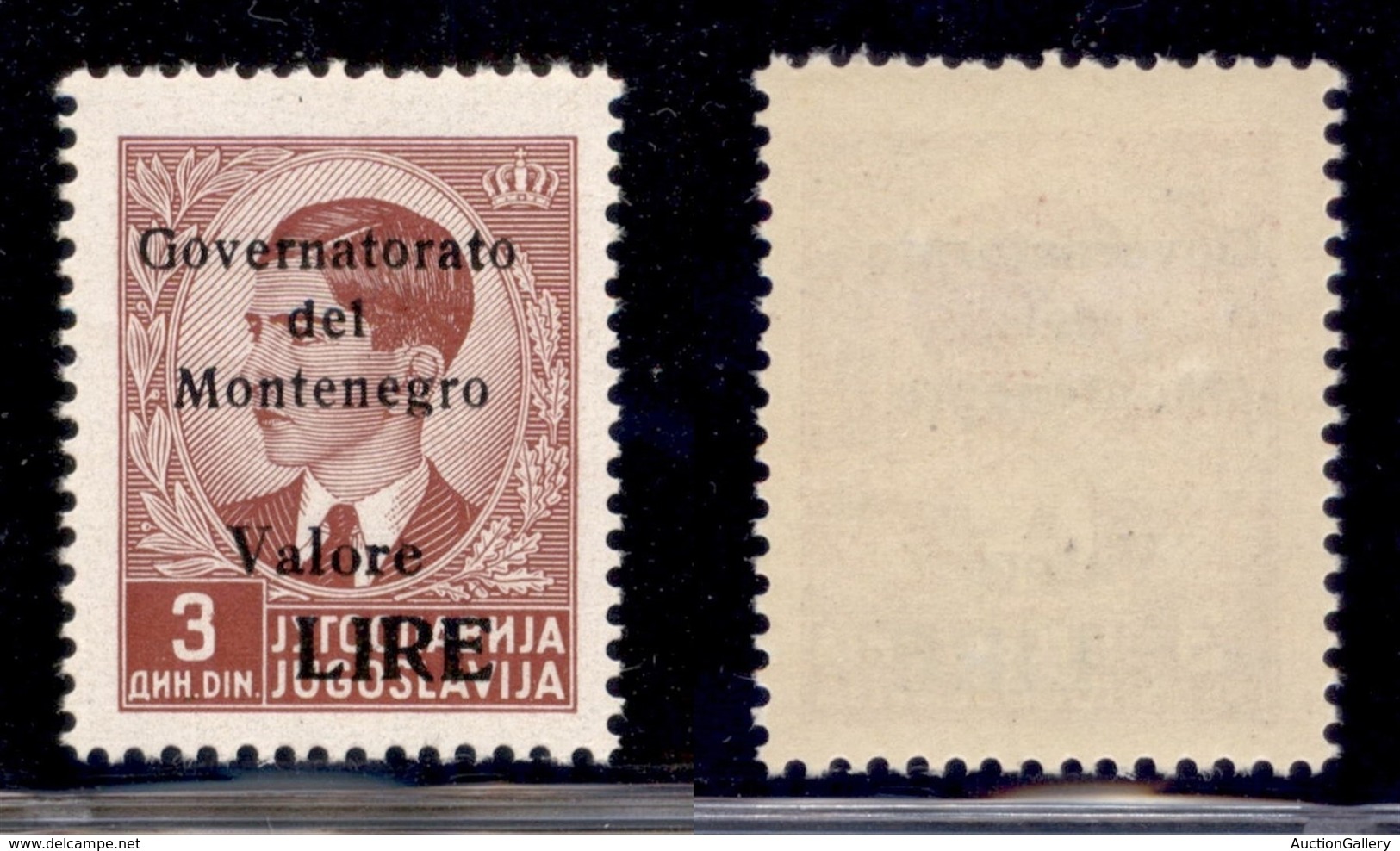 Occupazioni II Guerra Mondiale - Montenegro - 1942 - 3 Din (42) - Gomma Integra (100) - Autres & Non Classés