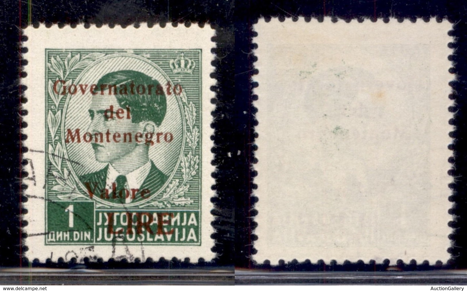 Occupazioni II Guerra Mondiale - Montenegro - 1942 - 1 Din (50) Usato (50) - Autres & Non Classés