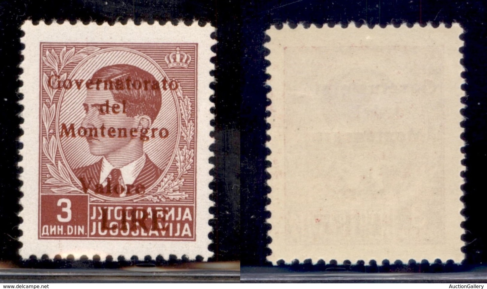 Occupazioni II Guerra Mondiale - Montenegro - 1942 - 3 Din (53) - Gomma Integra (75) - Autres & Non Classés