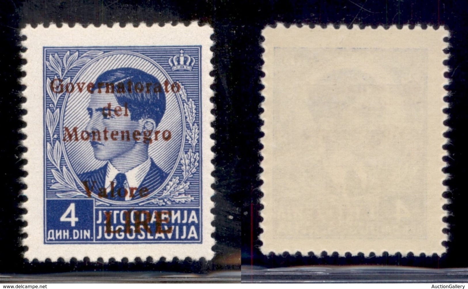 Occupazioni II Guerra Mondiale - Montenegro - 1942 - 4 Din (54) - Gomma Integra (75) - Autres & Non Classés