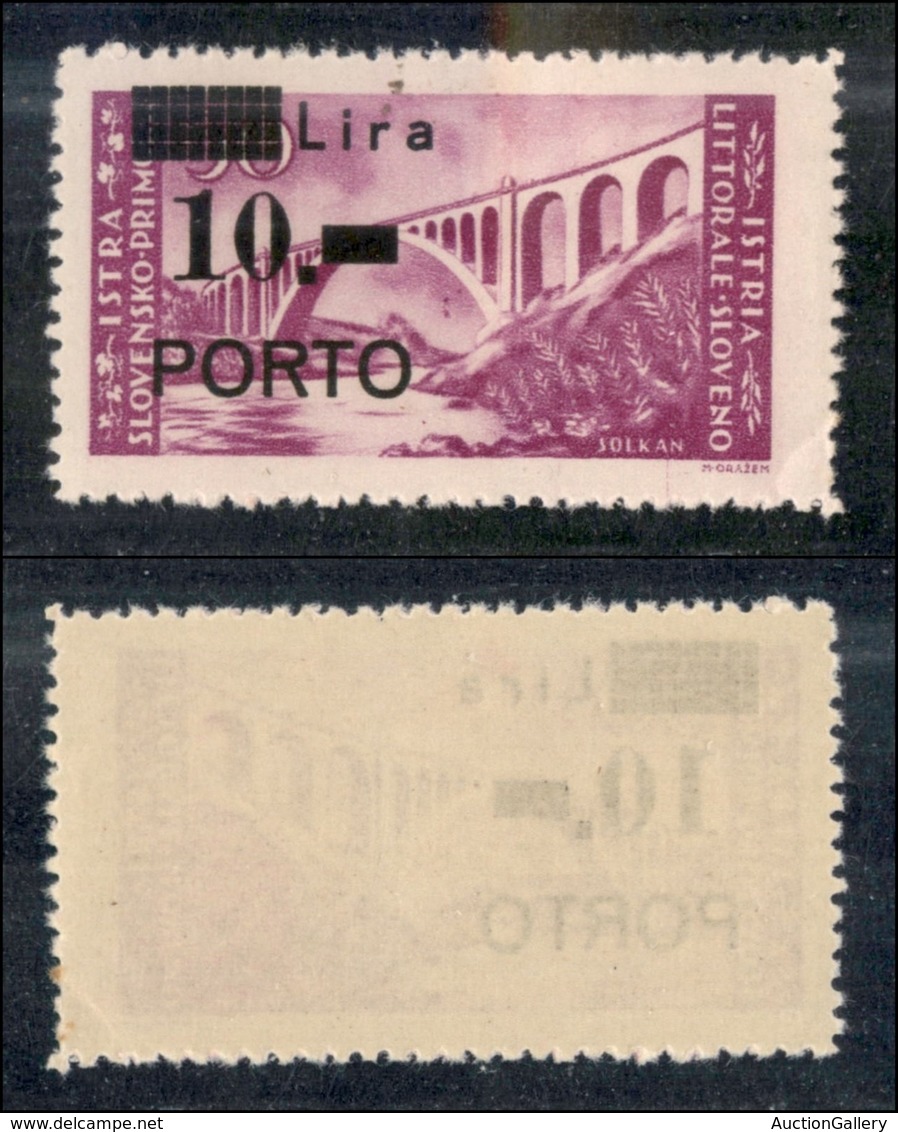 Occupazioni II Guerra Mondiale - Occupazione Jugoslava - Istria E Litorale Sloveno - 1946 - 10 Lire Su 30 Lire (11) - Go - Autres & Non Classés