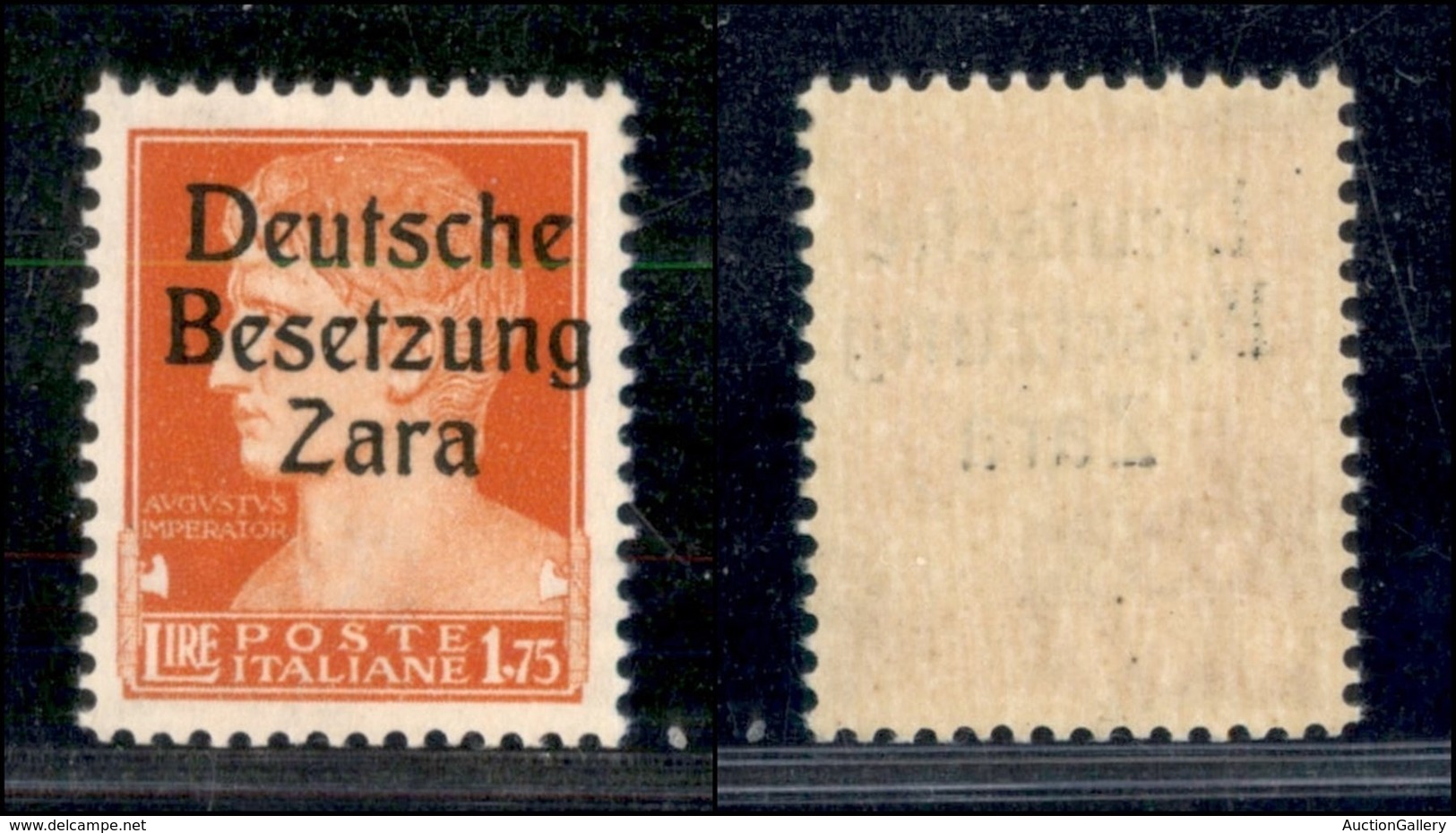 Occupazioni Straniere Di Territori Italiani - Occupazione Tedesca - Zara - 1943 - 1,75 Lire (11-secondo Tipo) - Gomma In - Autres & Non Classés