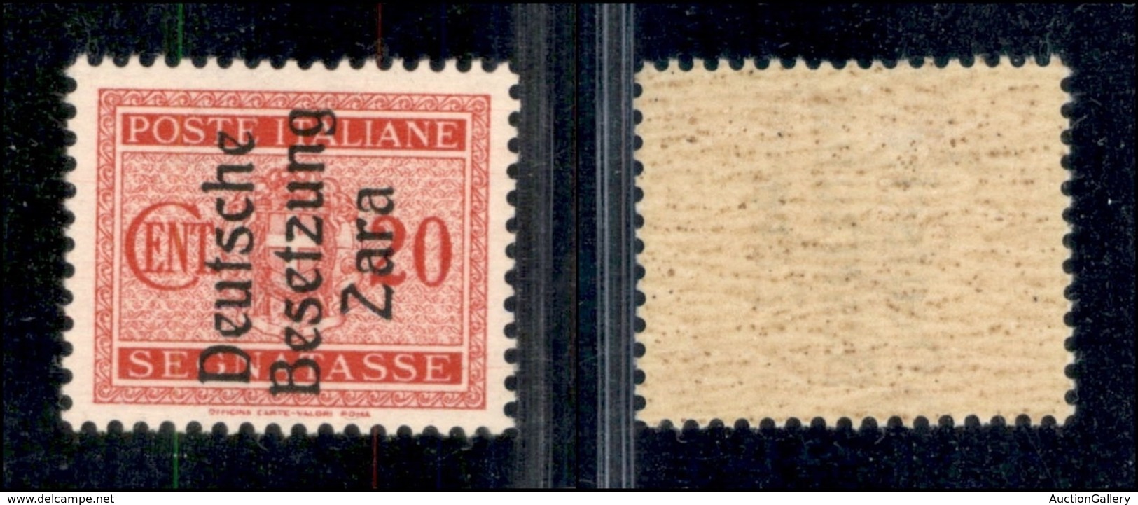 Occupazioni Straniere Di Territori Italiani - Occupazione Tedesca - Zara - 1943 - Segnatasse - 20 Cent (3-primo Tipo) -  - Other & Unclassified