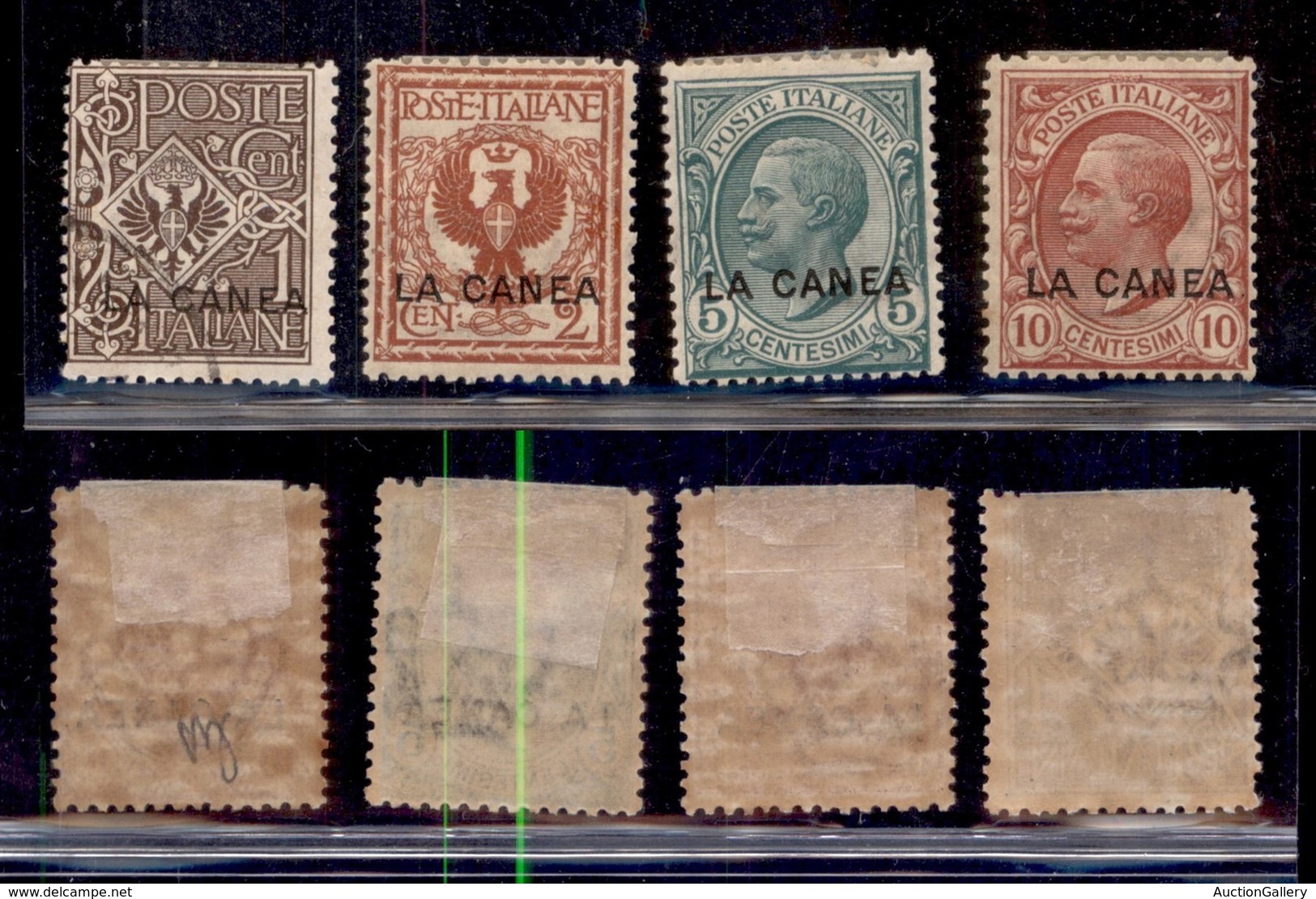 Uffici Postali All'Estero - Levante - La Canea - 1905/1907 - Soprastampati (3/4+14/15) - Insieme Di 4 Valori - Gomma Ori - Altri & Non Classificati