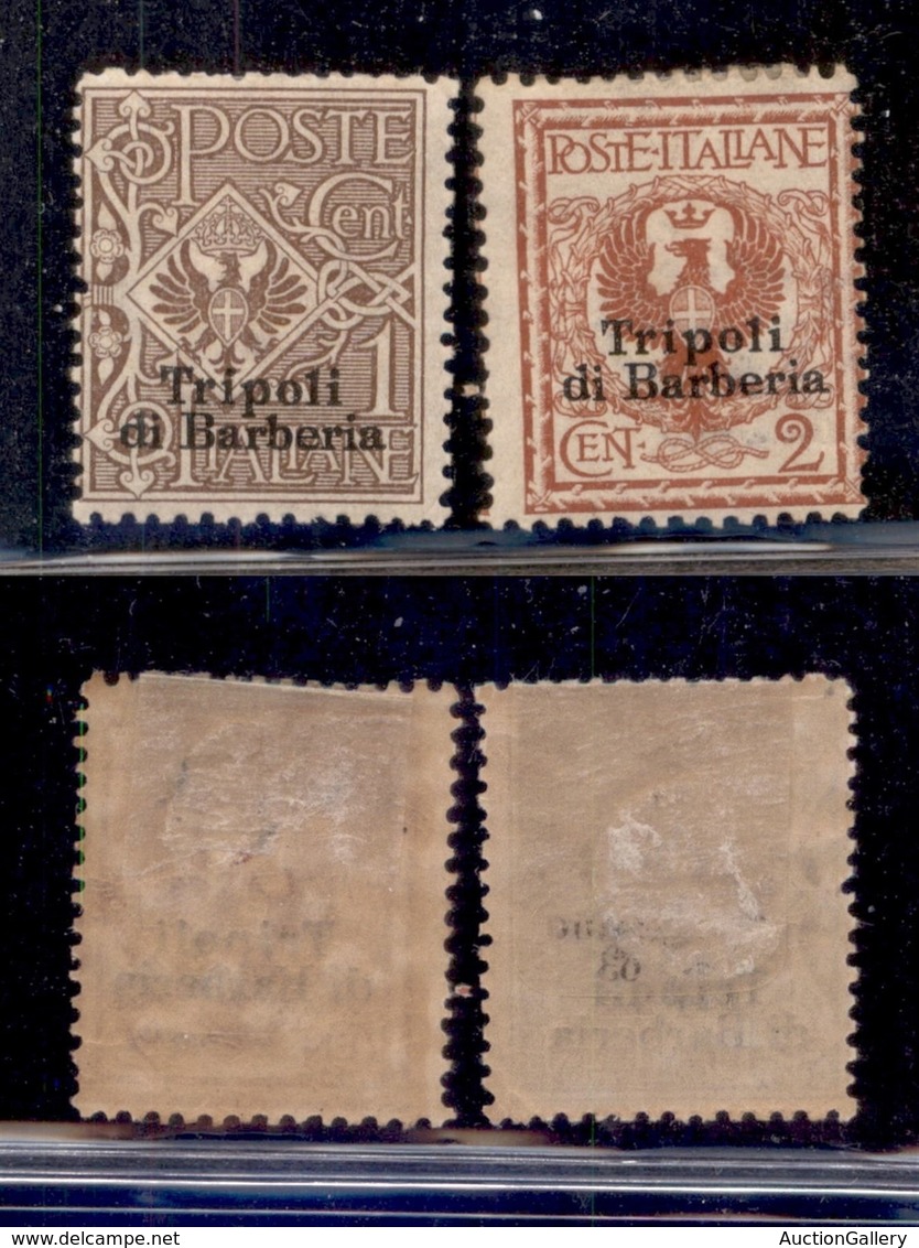 Uffici Postali All'Estero - Levante - Tripoli Di Barberia - 1909 - Soprastampati (1/2) - 2 Valori - Gomma Originale - Otros & Sin Clasificación