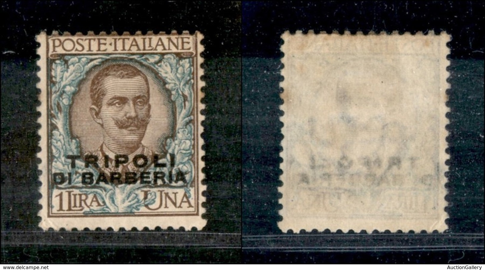 Uffici Postali All'Estero - Levante - Tripoli Di Barberia - 1909 - 1 Lira (9) - Gomma Originale - Otros & Sin Clasificación