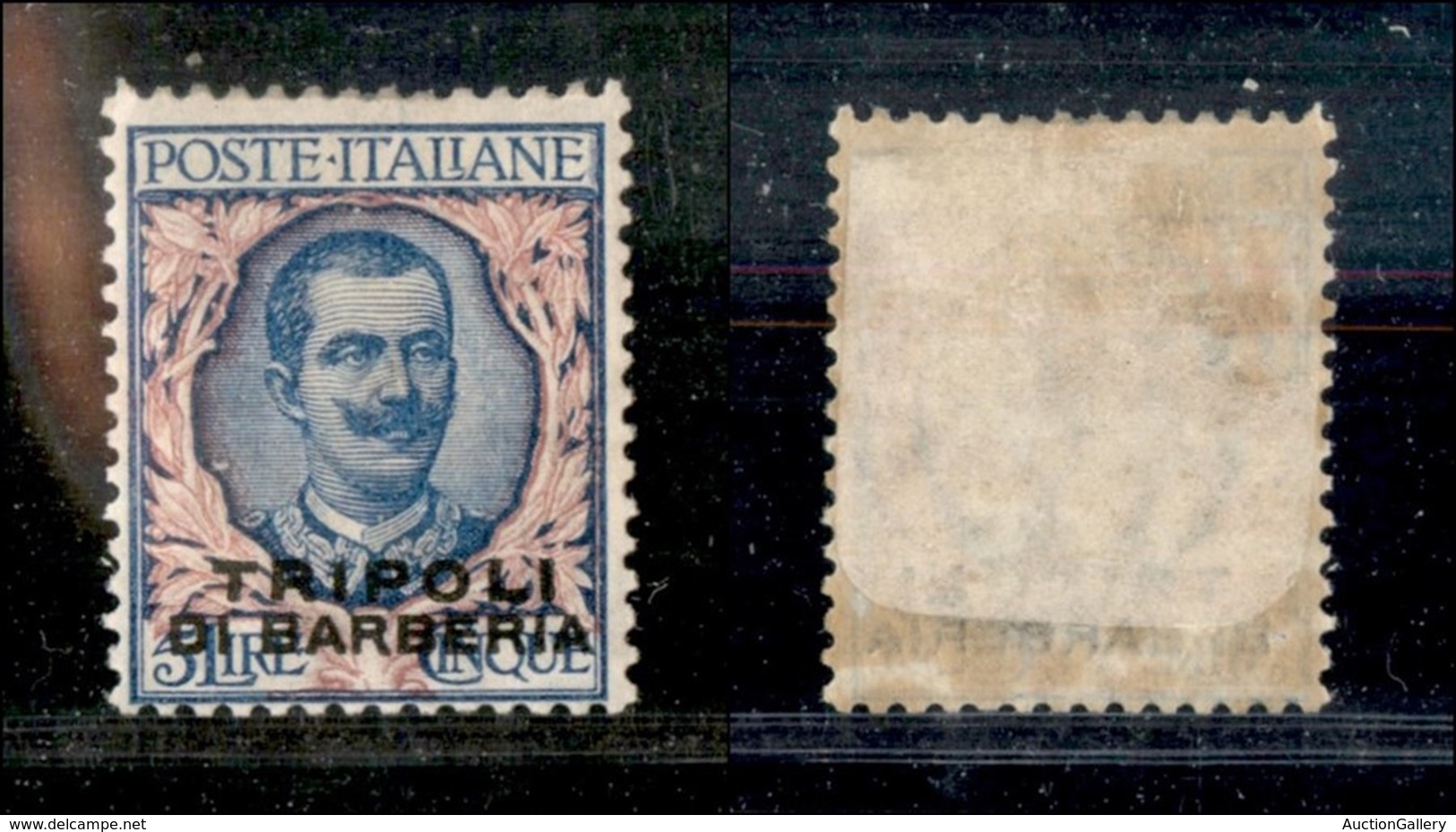Uffici Postali All'Estero - Levante - Tripoli Di Barberia - 1909 - 5 Lire (10) - Gomma Originale - Other & Unclassified