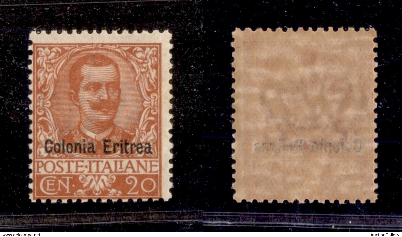 Colonie - Eritrea - 1903 - 20 Cent Floreale Soprastampato (23) - Gomma Integra (25) - Autres & Non Classés