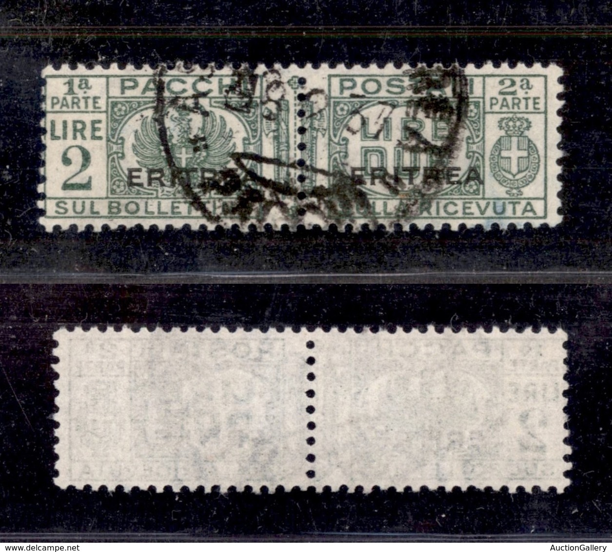 Colonie - Eritrea - 1927/1937 - 2 Lire Pacchi Postali Soprastampato (28) - Usato (70) - Other & Unclassified