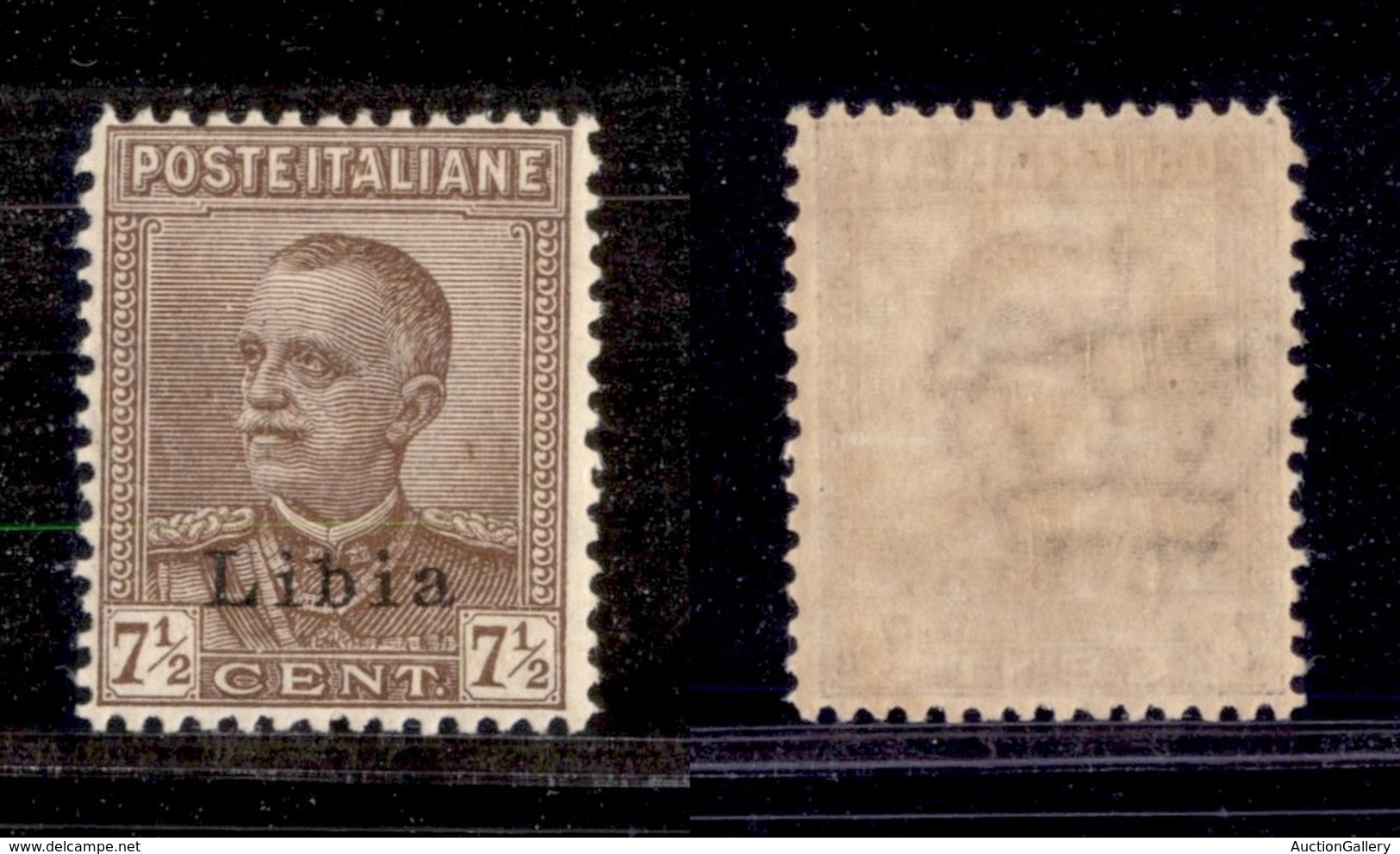 Colonie - Libia - 1929 - 7 1/2 Cent Parmeggiani Soprastampato (78) - Ottimamente Centrato - Gomma Originale - Molto Bell - Other & Unclassified